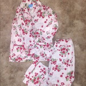 Nick & Nora Pajama Set Two Piece Strawberries